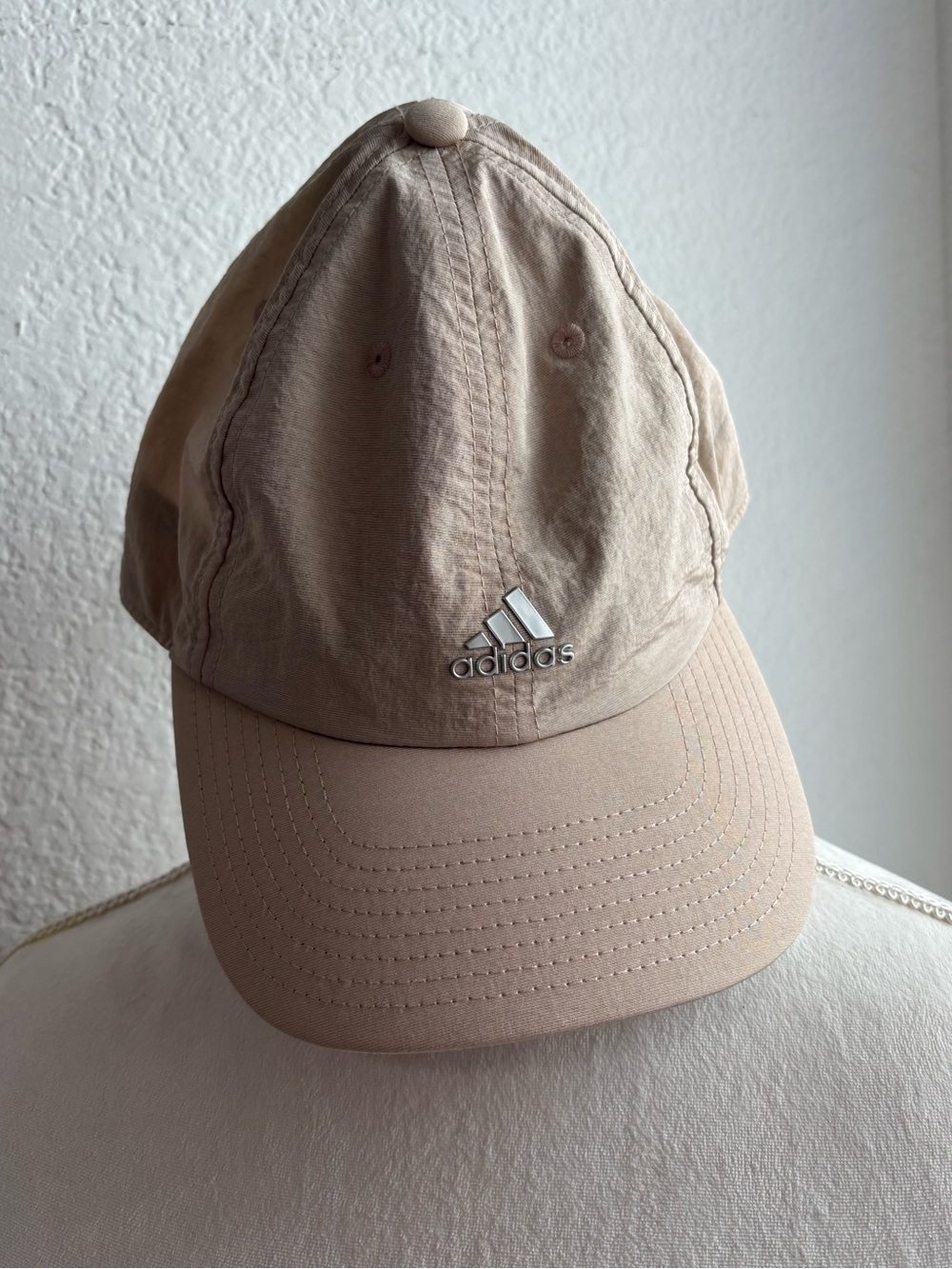 adidas Nylon Beige Baseball Cap Dad Hat Neutral